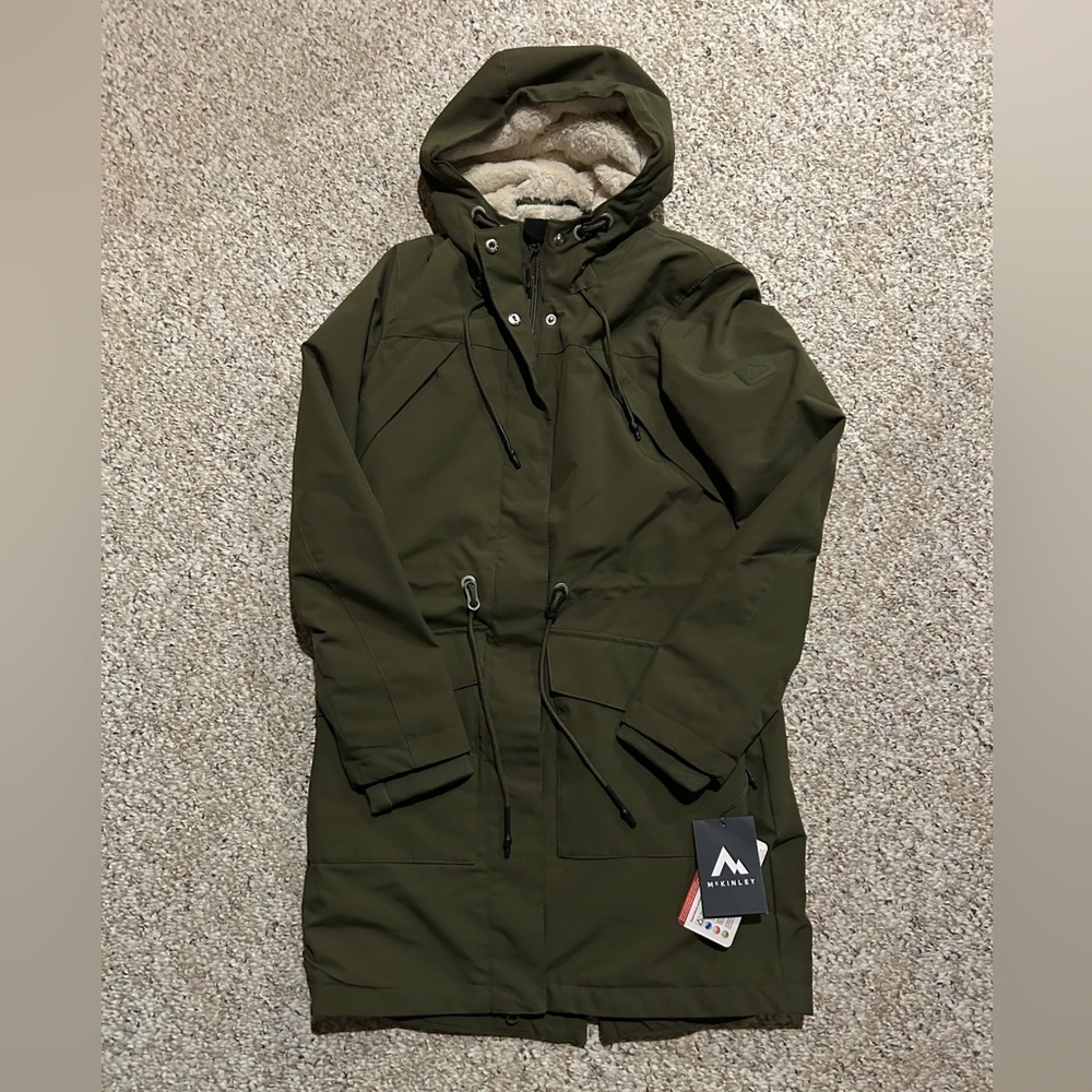 New McKinley Women’s Amita Parka Olive Jacket - Women’s Size XS NWT